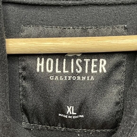 Hollister Women's Black Hooded Sweatshirt XL Casual Fit - Picture 2 of 5